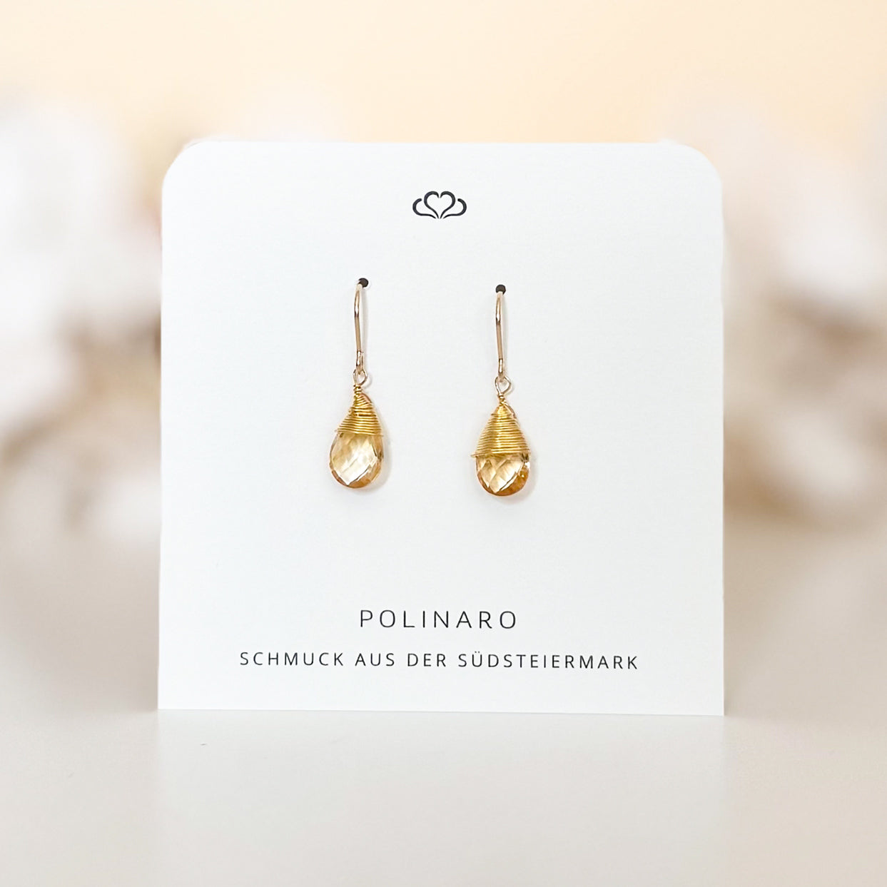 Ohrhänger Citrin