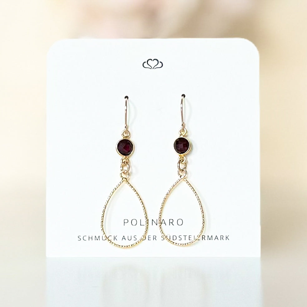 Ohrhänger Walhalla Granat