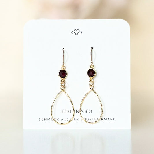 Ohrhänger Walhalla Granat