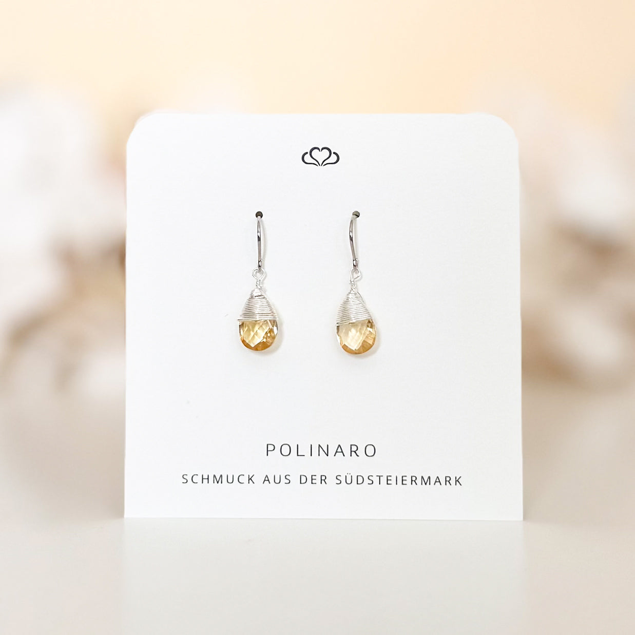 Ohrhänger Citrin