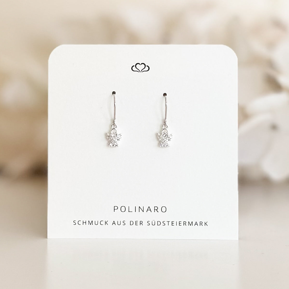 Ohrhänger silberfarbenes Engelchen