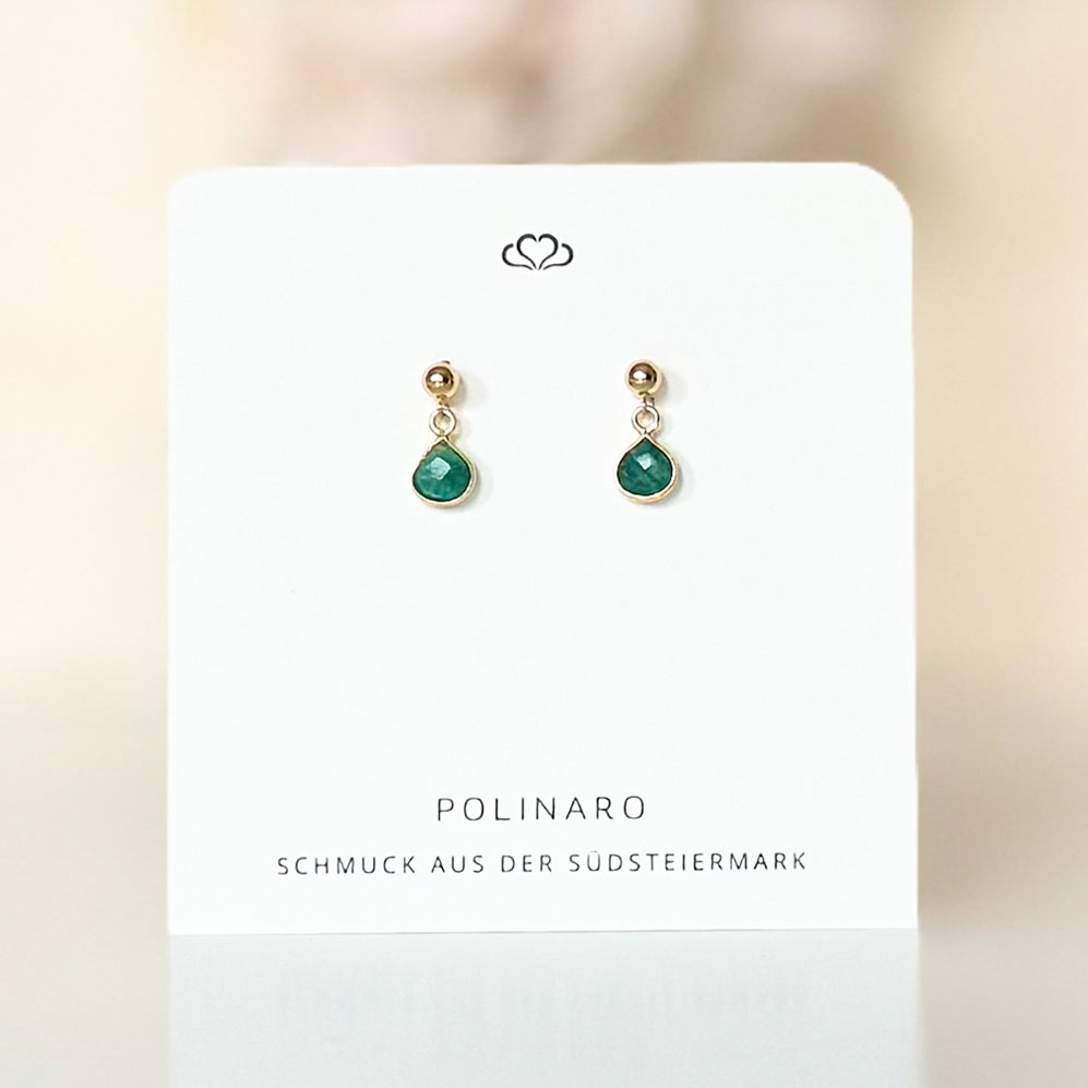 Ohrstecker Antonia Samaragdfarbe
