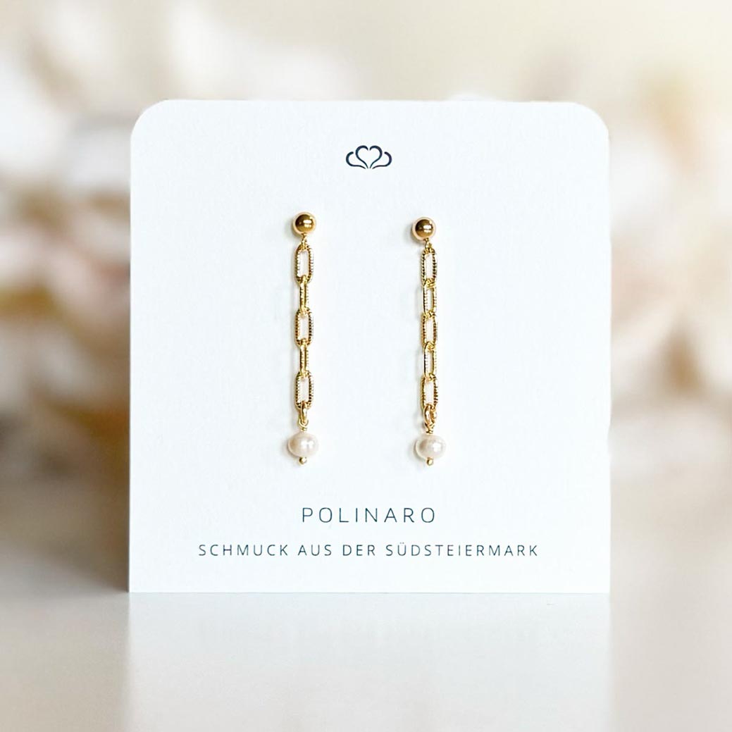 Ohrstecker Lindsey mit Süßwasserperle